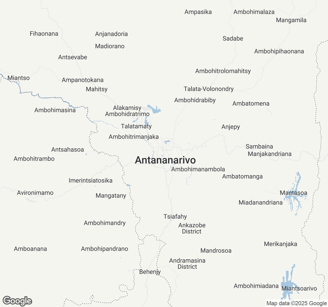 Map of Antananarivo