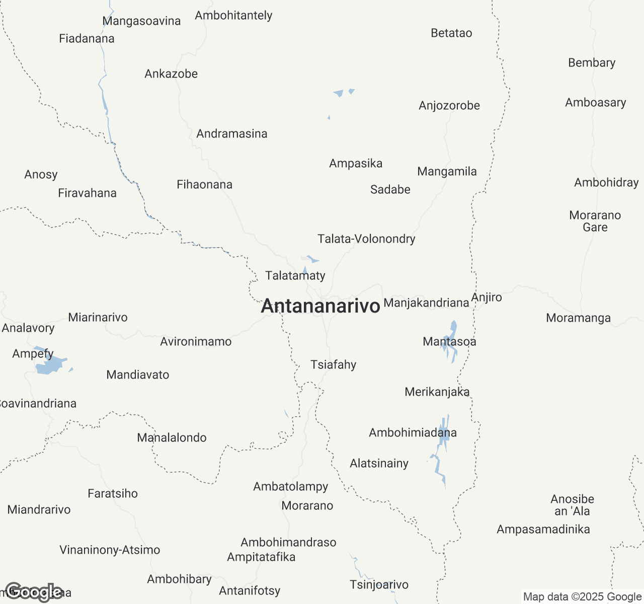 Map of Antananarivo